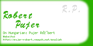 robert pujer business card